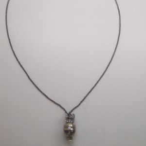 Betsey Johnson New Gold Skull Necklace